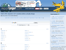 Tablet Screenshot of airportlinger.com